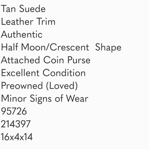 GUCCI TAN SUEDE HALF MOON CRESCENT HOBO BAG - Picture 9 of 9